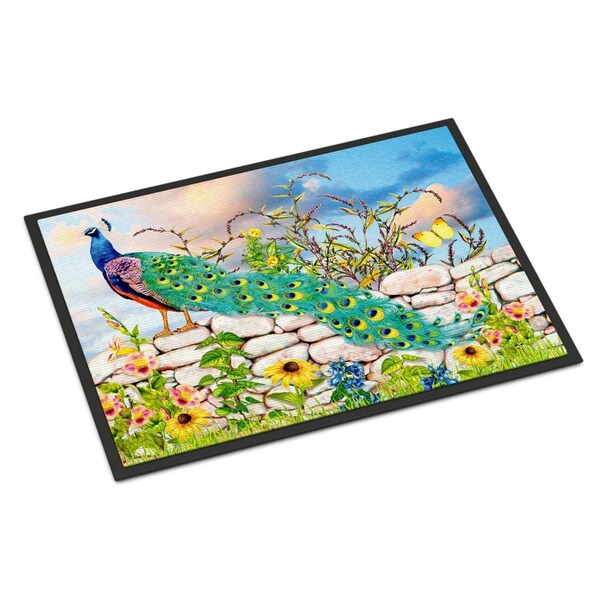 Carolines Treasures 24 x 36 in. Proud Peacock Indoor or Outdoor Mat PRS4040JMAT - main